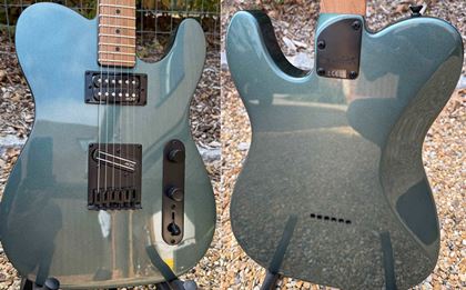 Fender-Squier Telecaster, maple, gun metal